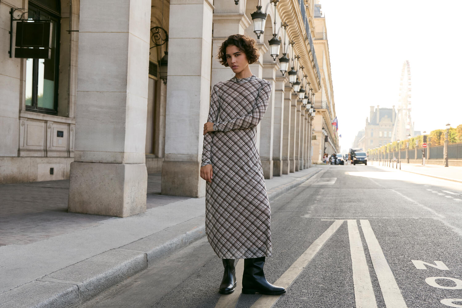 Vivolettis mesh midi kjole - Birch